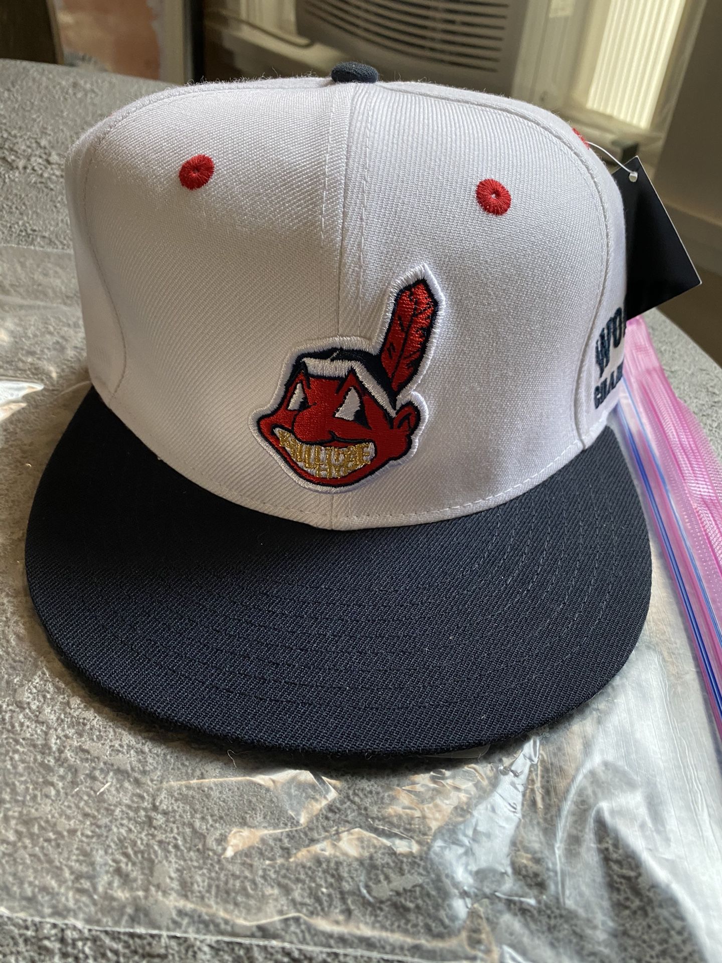 kth Kill The Hype LA KTHLA Snapback Hat Cleveland Indians