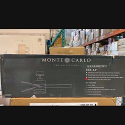 Monte Carlo Haven 44 in. Indoor/Outdoor Matte White Ceiling Fan