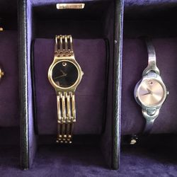  3 Authentic MOVADO Women’s Watches - Fresh Batteries!