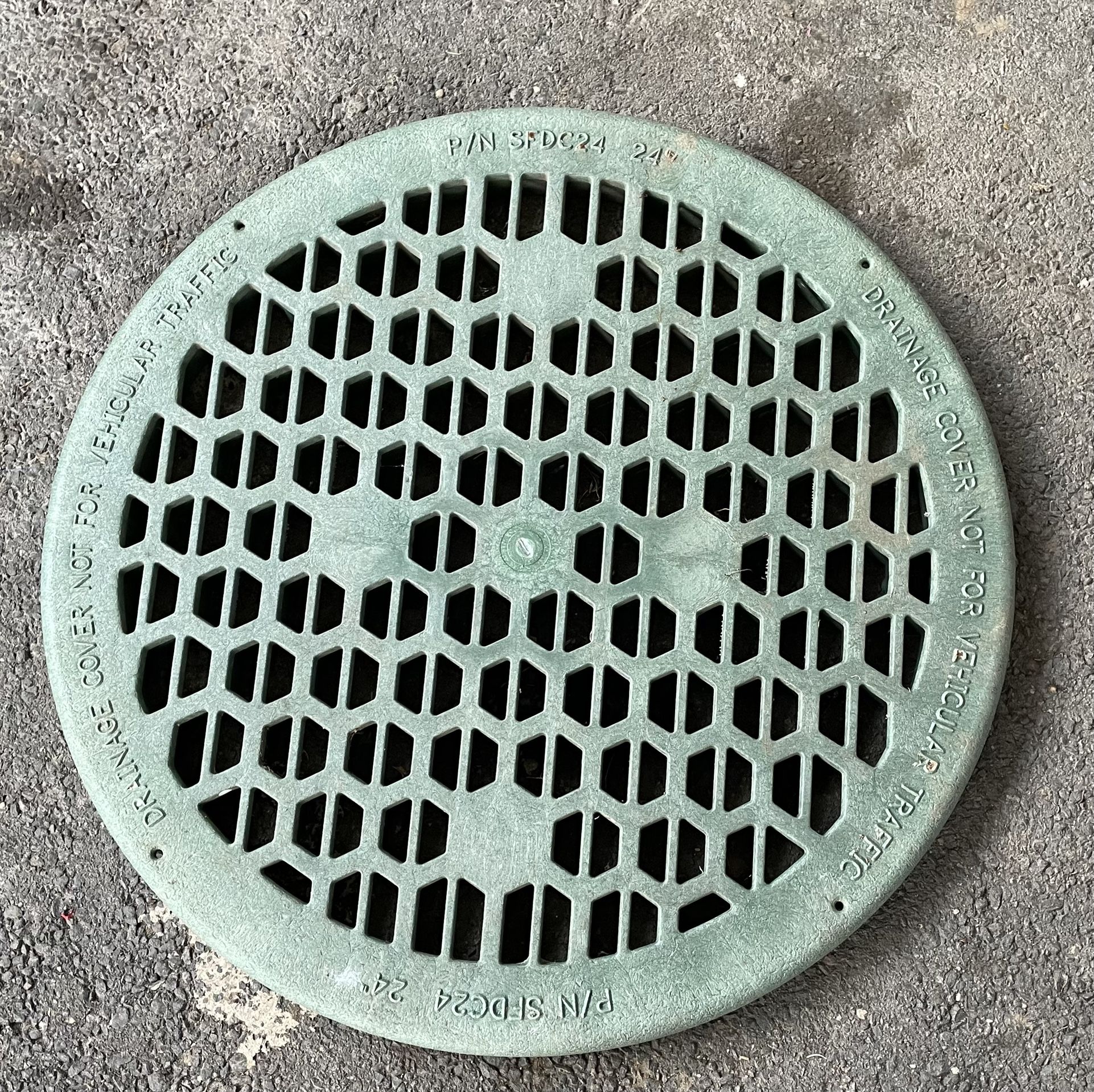 Drainage Cover (24 Inch Diameter - Green)