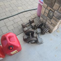 Bowl flex Bench And Dumbbells 