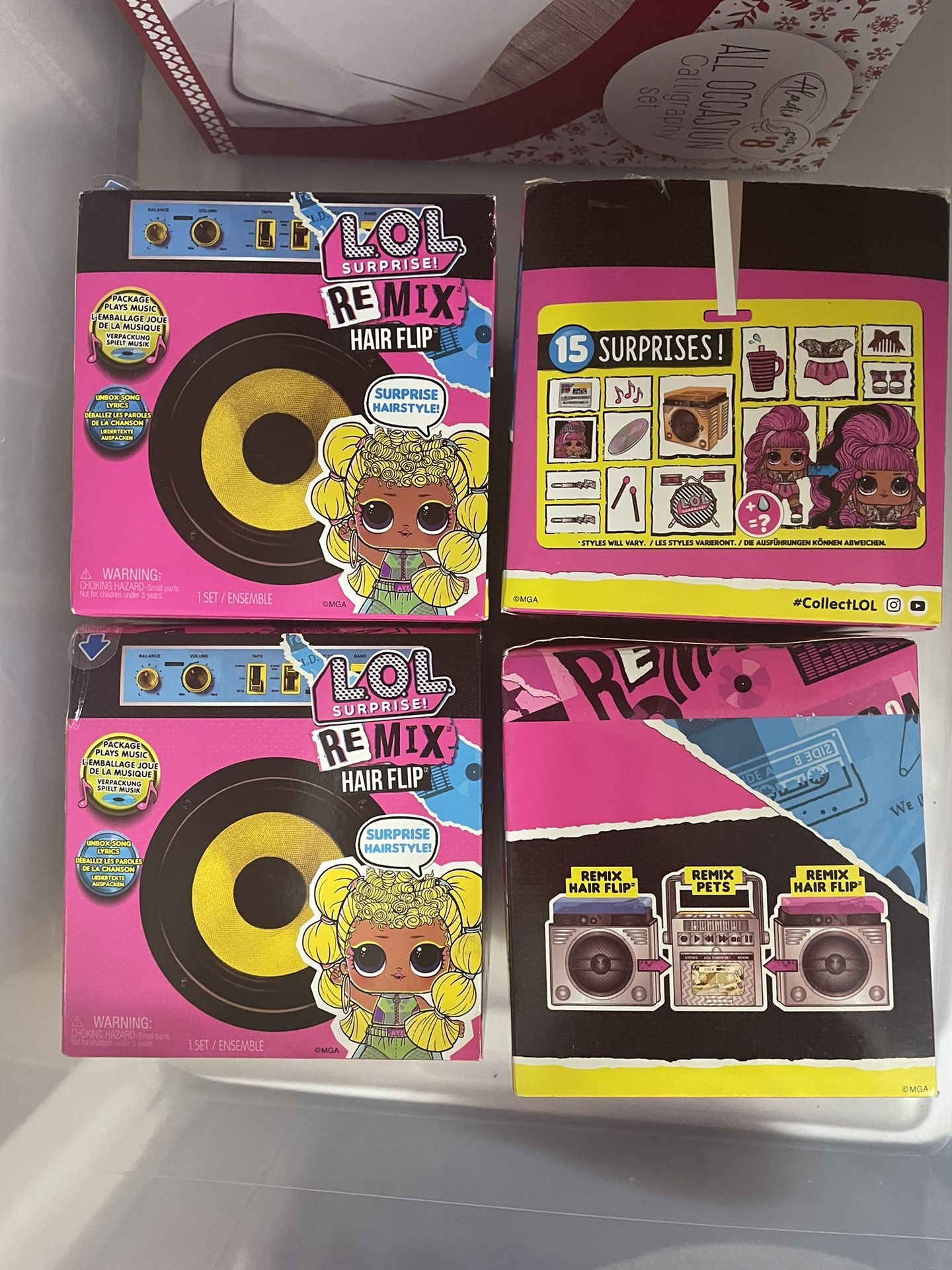 LOL Surprise Remix Hair Flip Pack Of 4 New