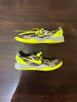 Nike Kobe 8 VIII System Grey Camo Volt #555035-063 Men's Size 14 no box
