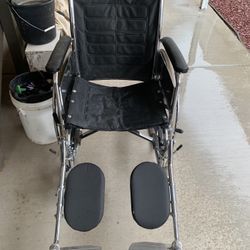 Wheelchair in good condition. This is a heavy duty one. 