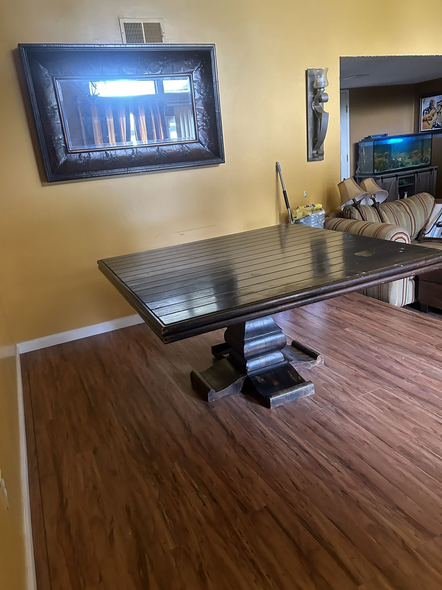 Rústico 4-4 Dining Table Dss As el Brown