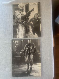 Robocop ll 11x14 Lobby Cards 2pc Peter Weller 1990 Orion Pictures