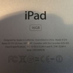 ORIGINAL Apple iPad (AS IS) 1st Gen 16GB Model A1219 w/ USB Cable - (Stuck in Recovery Mode)