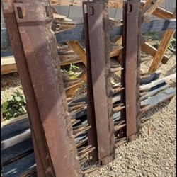 13pcs Corten Steel Landscape Edging – 8” Heavy Duty Hammer-In