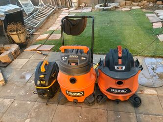 Lot of 3 Wet/Dry Shop Vacuums
