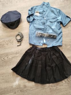 Police Halloween Outfit Kids Size XL