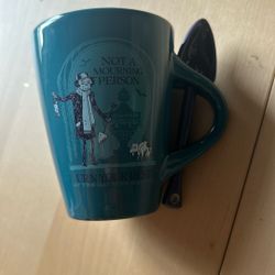Disney Haunted Mansion Coffee Mug With Removable Spoon 