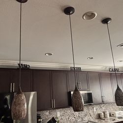 Set Of 3 Pendant Lights