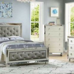 Tufted Brand New Queen Bed