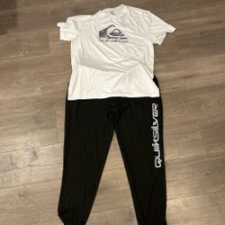 Quicksilver white and black loungewear size large