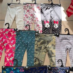 Little Girl Clothes Size 4t Pants Bundle (11pcs)