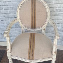 Vintage Shabby Chic Farmhouse Chair