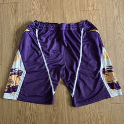 MENS ZIPWAY LOS ANGELES LAKERS BASKETBALL SHORTS XL