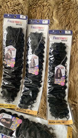 22” water wave crochet hair 3 for $20