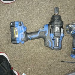 Kobalt 24v Impact Wrench, Impact Driver &hammer Drill