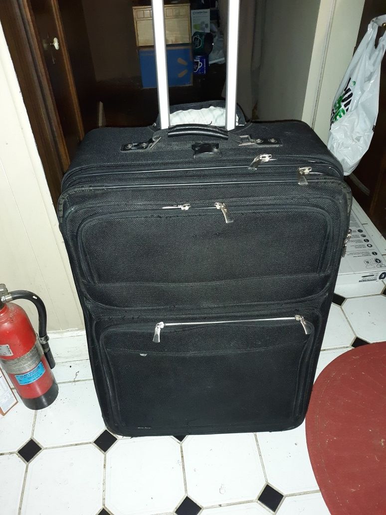 Nice, BIG, Luggage bag with wheels and handle, clean