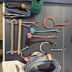 Slack Line Monkey Bars, Ladder (not Shown), & Toys