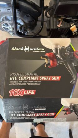 Black widow spectrum hte spray gun - new