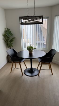 Breakfast nook table and 2 chairs