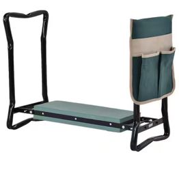 Garden Kneeler and Seat with Large Side Tool Pouch