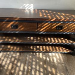 Wood TV Stand Console