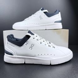 On Men's Cloud The Roger Advantage Shoes - White Midnight Blue - Size 14