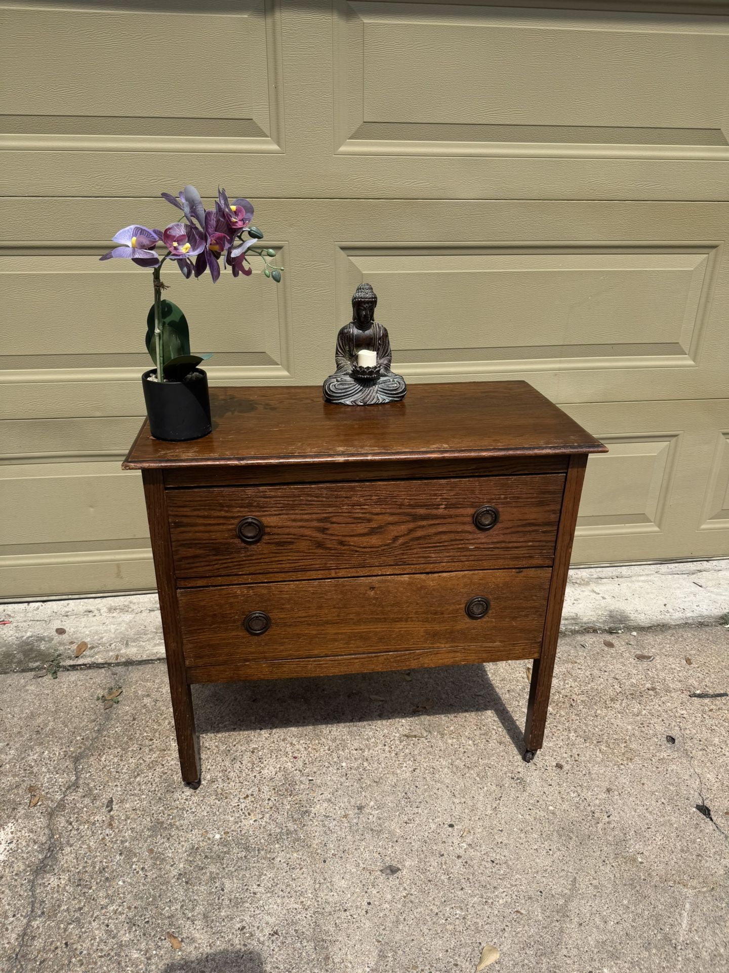Old antique wooden dresser $40