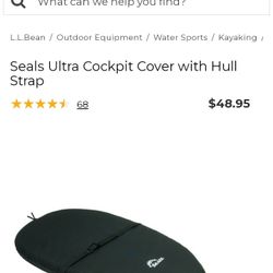 2 Seals Kayak Cockpit Covers With Hull Straps