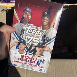 Topps hobby box mlb 75th anniversary 1 autograph per box new baseball