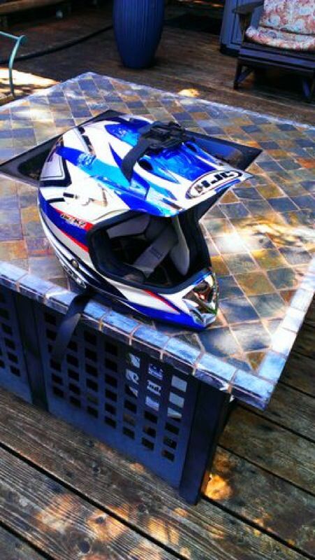 Helmet HJC AC-X2 Chromium blue adult large motorcycle off-road
