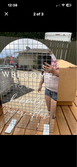 Acrylic Wedding Welcome Sign