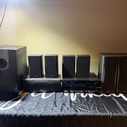 Onkyo HT-R550 Receiver w/speakers and sub