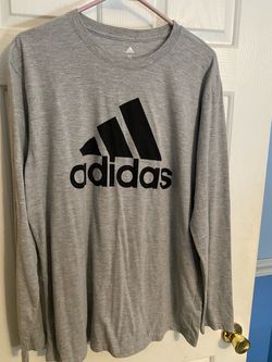 Adidas Long Sleeve Shirt XL Gray