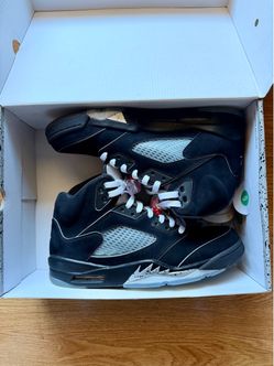 Jordan 5 Black Metallic Reimagined Size 10