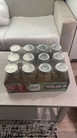 32oz Regular Mouth Ball Glass Jars BPA Free (Cheaper than Walmart)