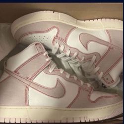 Size 9 Nike Dunk HI 1985 Barely Rose Denim Pink Summit White Men Casual Shoe DQ8799-100