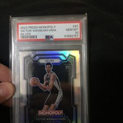 Victor Wembanyama Silver Monopoly Prizm Gem 💎 
