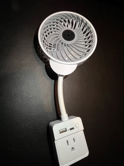 Wall Outlet Fan with USB & Type-C Port