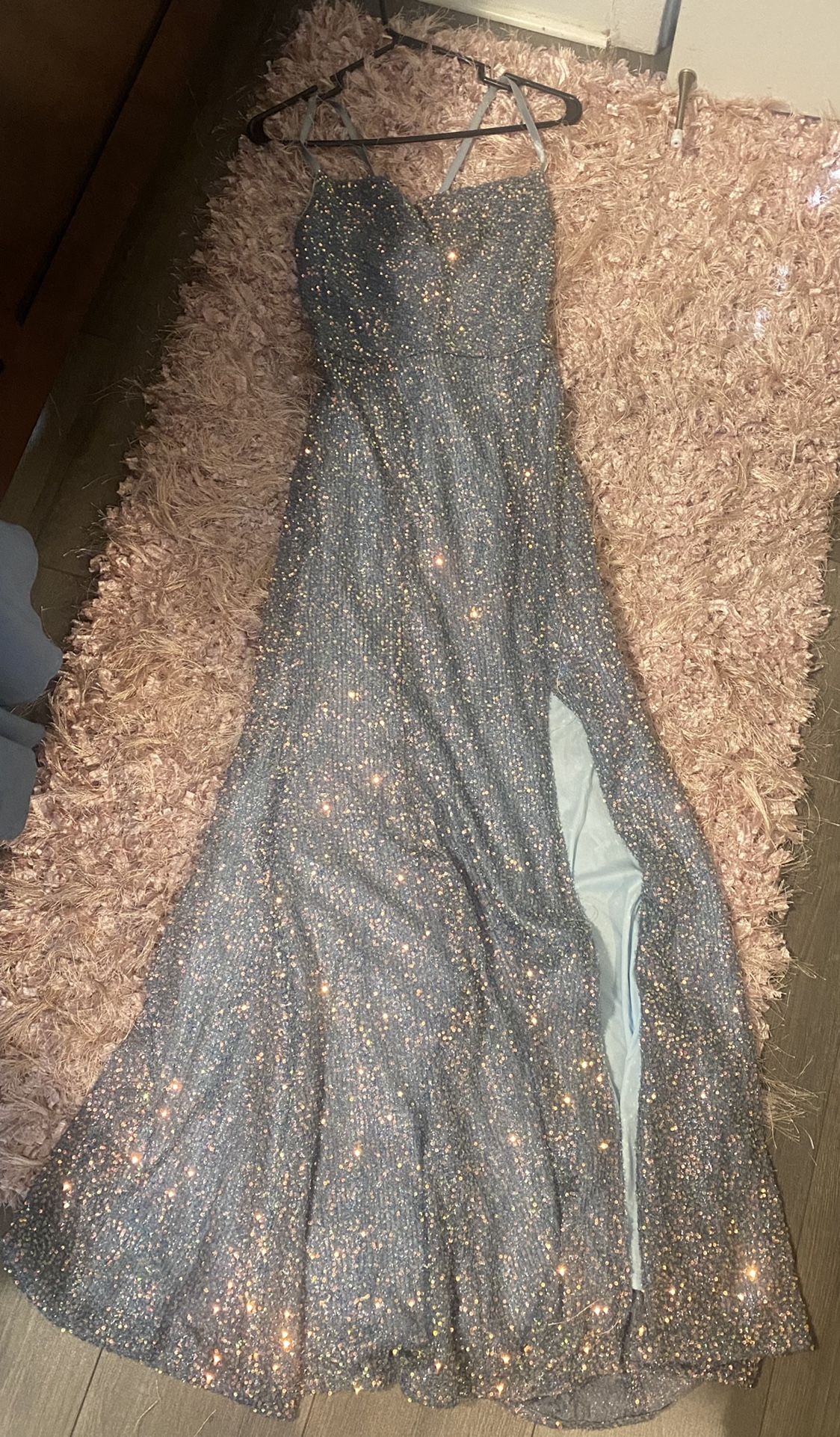 Baby Blue Prom Dress (Size 1) From Macys