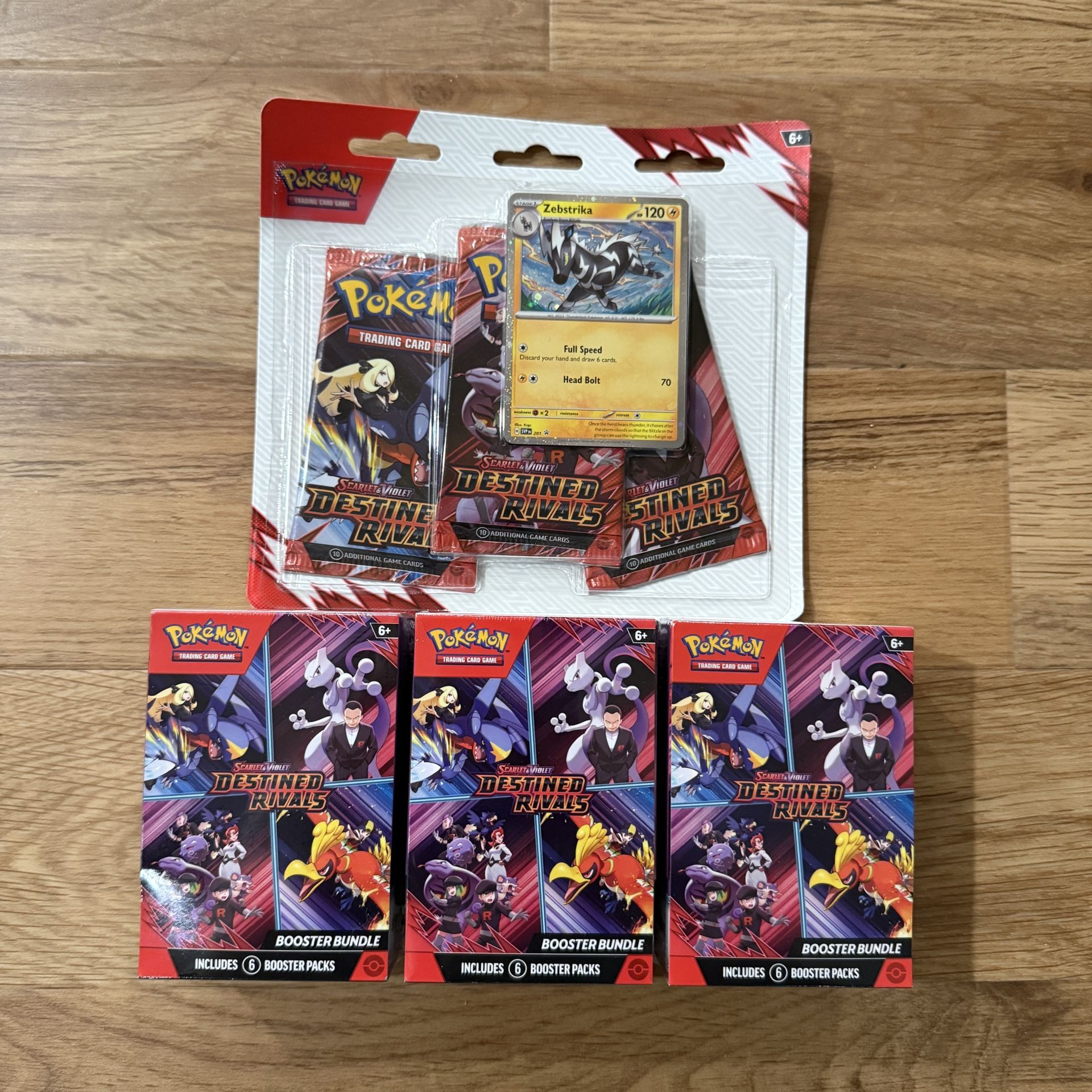Pokemon Destined Rivals Booster Box & 3pk Blister