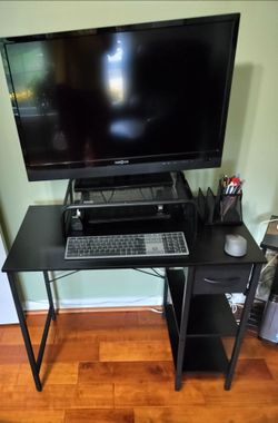 Chair with Computer Desk