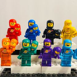 Rainbow Astronauts Baby Space Suits 16pc Minifigures LEGO Compatible
