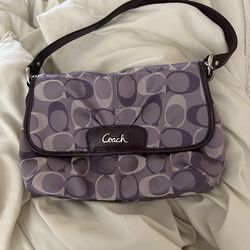 Authentic Vintage Purple Coach Small Shoulder Bag