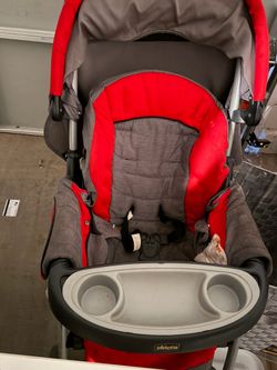 Gracco stroller, Evenflo pack and play, and green Pop ‘N play.