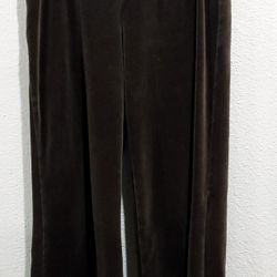 Brown Velour Pants size Woman's Small 