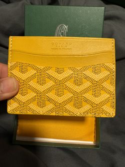 Goyard Wallet For Men In Yellow